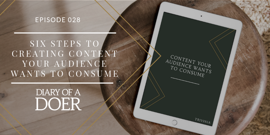 Episode 028: Six Steps To Creating Content Your Audience Wants to Consume